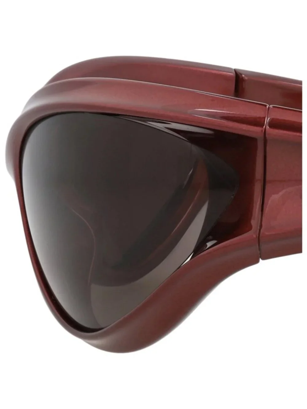 New Balenciaga Women's Sunglasses Shield Wrap Bio Injection Frame Unisex Grey